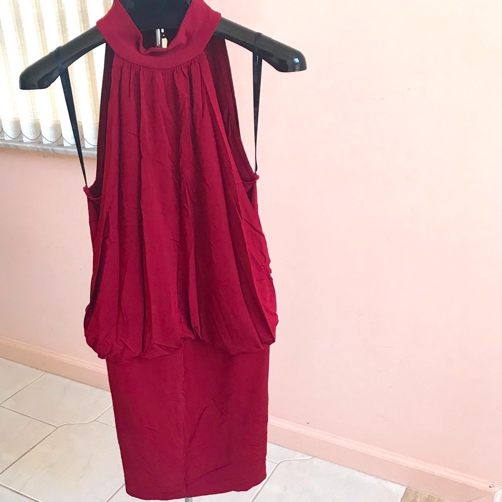 Laundry crimson stretch dress sz M